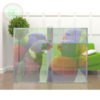 방수 투명 LED 화면 아이템 LED 투명 화면 모듈 무게 0.2KG/PC 방수 IP43