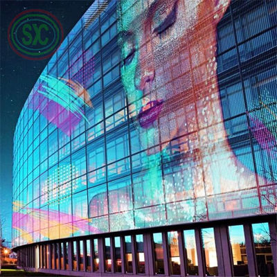 6.2kg 캐비닛 무게 고객 요구 사항에 대한 투명한 LED 화면