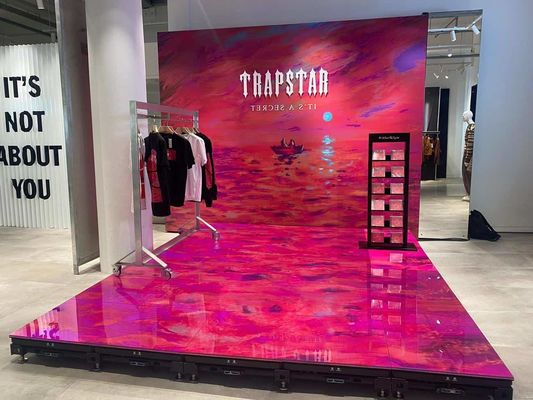 RGB 색상과 DMX512 제어 시스템으로 LED 댄스 플로어