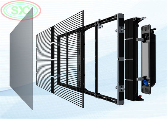 건축 및 인터랙티브 미디어에 적합한 LED 투명 디스플레이의 긴 수명 50,000시간