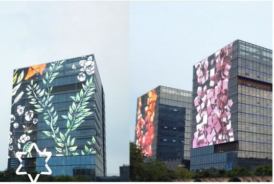 SMD2121 LED형 투명 디지털 디스플레이 및 0.2KG/PC 모듈 무게