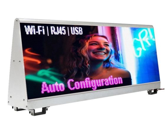 5mm 피치 사이즈 차량용 LED 간판 디스플레이, 96*32cm 크기 및 DC 5V 전압