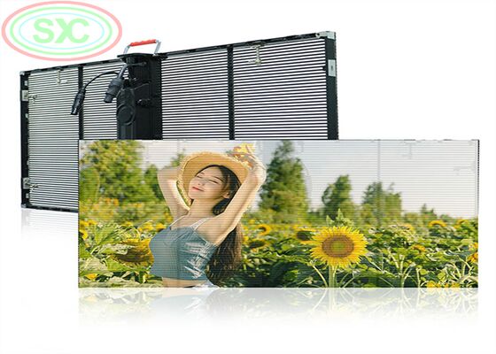 좋은 가격 4500CD 밝기의 슬림하고 가벼운 투명 LED 스크린, 현대적인 유리 건물 광고 및 디스플레이에 이상적 온라인으로
