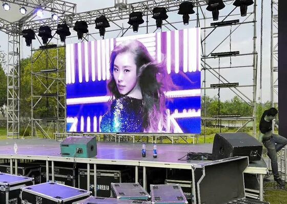 좋은 가격 P3.91 P4.81 무대 콘서트용 야외 렌터 LED 스크린 3840 갱신 속도 500x500mm 온라인으로