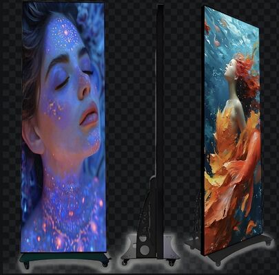 좋은 가격 알루미늄 캐비닛 LED 포스터 디스플레이 680x2000mm 화면 크기와 320x160mm 모듈 크기를 갖춘 온라인