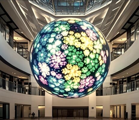 UL Certified Sphere LED Screen Utilizing Epistar LED Chip and Video Text Image Display Functions Offering Visual Experiences
