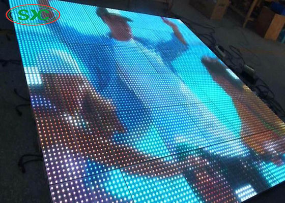 좋은 가격 500x1000mm LED 댄스 플로어 스크린 4.81mm 픽셀 풀 컬러 온라인으로