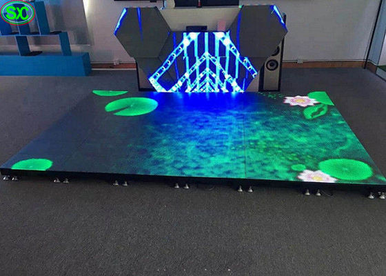 좋은 가격 P4.81 디스코 LED 댄스 플로워 전시 임대료, 지도된 단계 지면 반대로 충돌 온라인으로