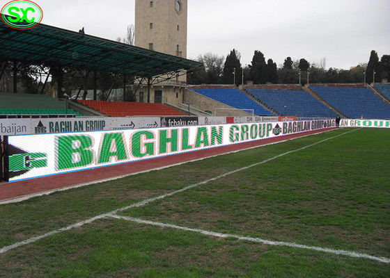 P10 RGB 축구 경기장 발광 다이오드 표시는, 5000hz 최고 재생율을 5 년 보장