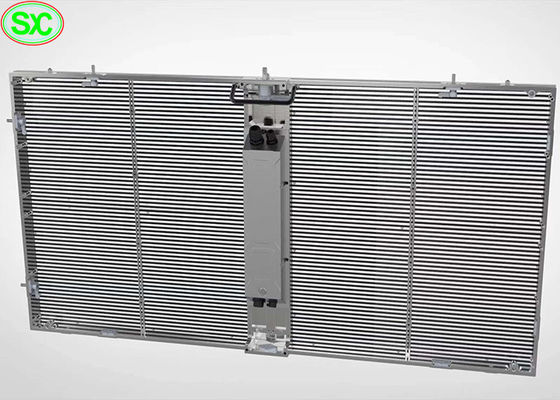 P5 유리창 RGB 투명한 LED 스크린 6000 nits 광도 크리인 칩