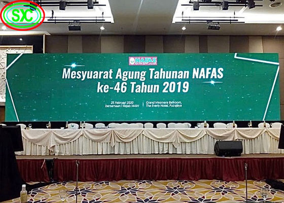 이벤트 디스플레이를 위한 야외 LED 스테이지 스크린, 높은 밝기 비디오 벽 P3.91 P4 풀 컬러 LED 디스플레이