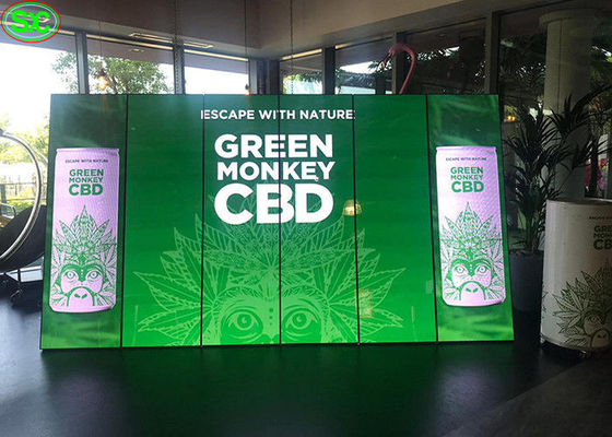 호리호리한 Hd 실내 지도된 포스터 스크린, P2.5 거울에 의하여 지도되는 표시판 대 포스터