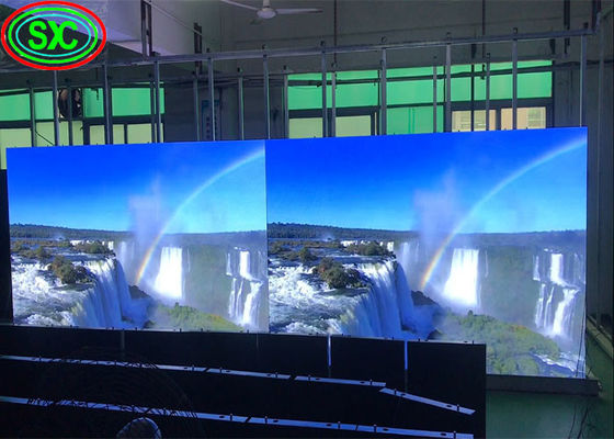 넓은 관점 임대 P1.923 1R1G1B 실내 전체 컬러 LED 디스플레이 상업 센터 및 광장에 적합