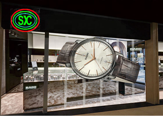 실내 쇼핑몰 엘리베이터 보석점 광고 P3.91 투명한 LED 화면