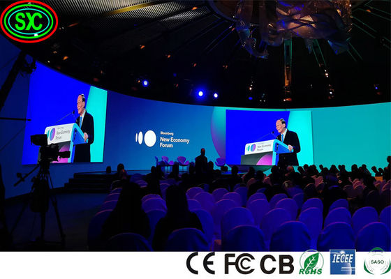 좋은 가격 MBI 5124 SMD1010 1300cd/M2 P3.91 커브드 스테이지 LED 디스플레이 풀 컬러 LED 디스플레이 온라인으로