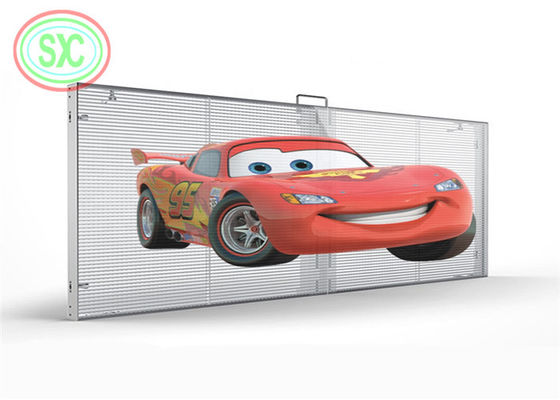 캐비닛 재료 알루미늄 투명한 LED 디스플레이 평균 1000hours의 결함이 없습니다