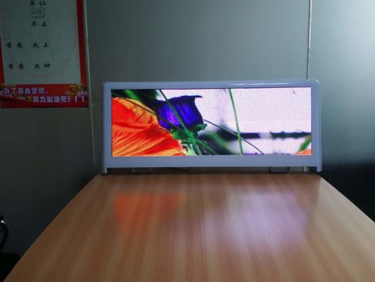와이파이 4G 통제와 야외 p5  96x32cm  상자 2 옆 차 LED 부호 디스플레이 경량 택시 위 LED