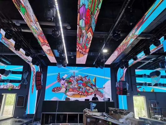 활동을 위한 실내 풀 컬러 HD P4.81 임대 LED 스크린 전시 500x1000mm