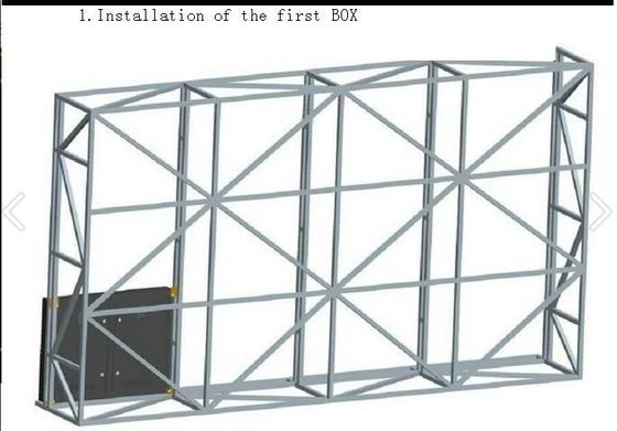 P10 야외 LED 게시판 50000cd/m2 밝기 IP65 방수