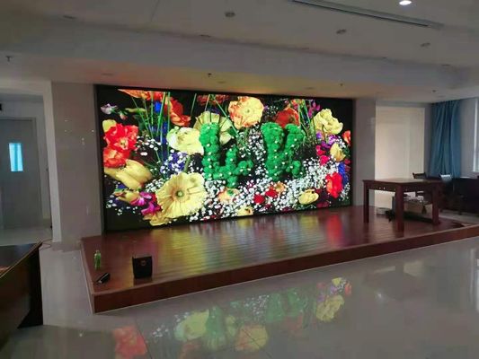 좋은 가격 실내 고정 스테이지 LED 화면 P3 576x576mm 상자  111111 도트 / 스큐텀 픽셀 밀도, 1200년 brightness,1920hz 갱신 속도 온라인으로