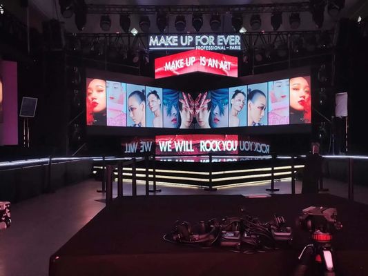 전시회 Concerts,500x500mm, 신성 system,1920hz 갱신 속도를 위한 HD 효과 임대 실내 주도하는 비디오 월 화면 P3.91