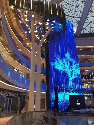 좋은 가격 P3.91 LED 투명 비디오 디스플레이 화면 실내 500x1000mm 1920hz 새로 고침 창 유리 LED 광고 화면 디스플레이 온라인으로