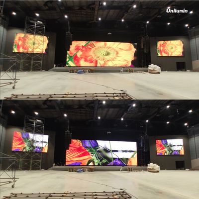 좋은 가격 고해상 실내 지도된 표시판 P5 풀 컬러 RGB 3 IN 1,1500 밝기, 640x640mm 캐비닛, Novastar 시스템 온라인으로