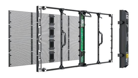 경량 G7.82-7.82 투명 LED 스크린 캐비닛 6.2kg 모듈 무게 0.2KG/PC 구동 방식 구동 방식