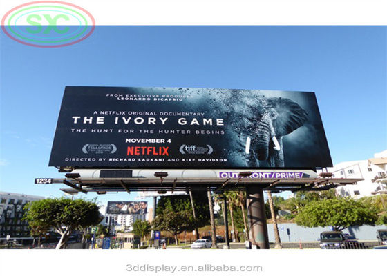 고속 도로 옆에 있는 칼럼과 큰 빌보드 야외 Ｐ 6 LED 스크린