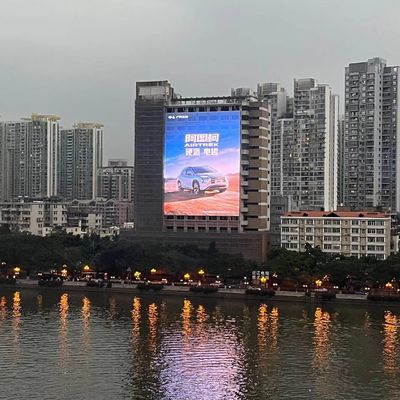 좋은 가격 LED 화면, 7500 brightness,1m x1m 상자를 광고하는 SCX LED P3.91 -7.82 투명한 LED 디스플레이 야외 안경 온라인으로