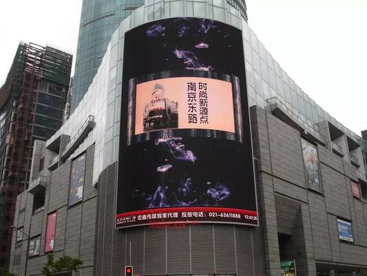 야외 p10 LED 비디오 벽은 재생을 위해 고 해상도 및 고 콘트라스트 픽셀 구성을 가진 야외 광고