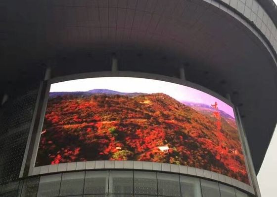 좋은 가격 높은 갱신 속도 3840Hz P10은 벽 비디오 프로세서에게 야외 주도하는 대화면 표시 장치 고정 설치 주도하는 RGB 디스플라를 보내게 했습니다 온라인으로