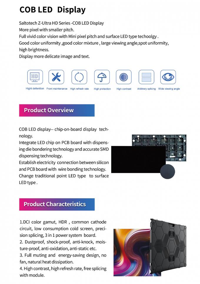 노바 스타 제어 시스템 600*337.5mm 광고용 다이 캐스트 알루미늄 작은 간격 LED 화면 P0.9 P1.25 P1.56 16 9 1